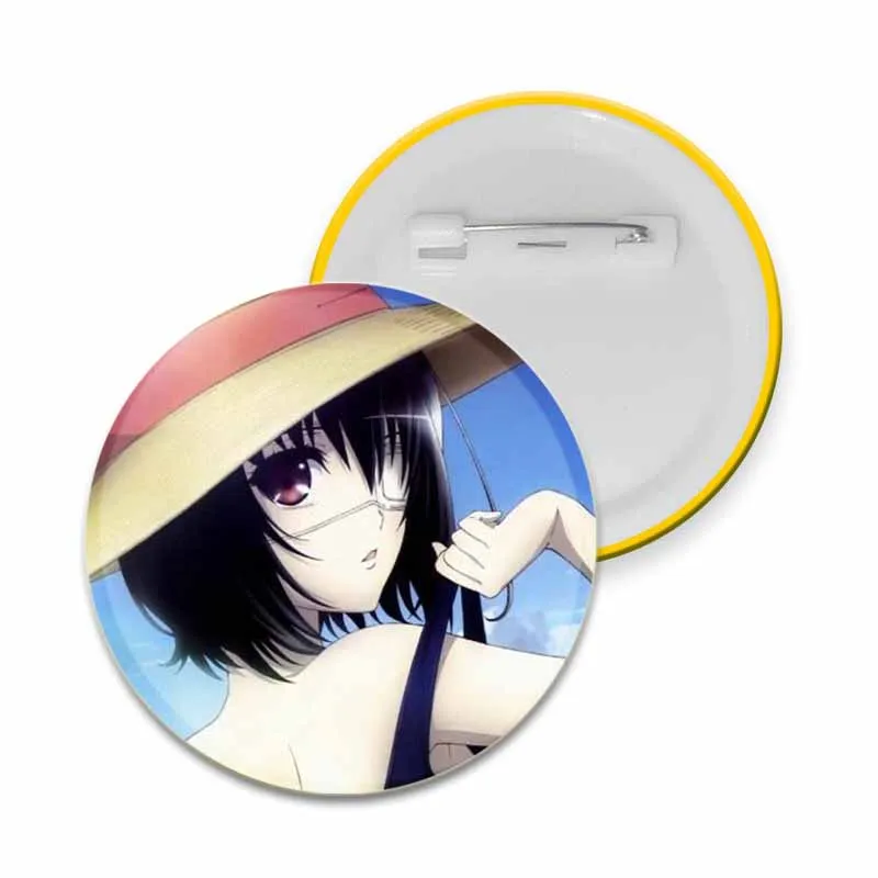 Anime Another Tinplate Soft Button Pins Creative Brooches Character Icon Badges for Clothes Bag Decoration Jewelry Accessories