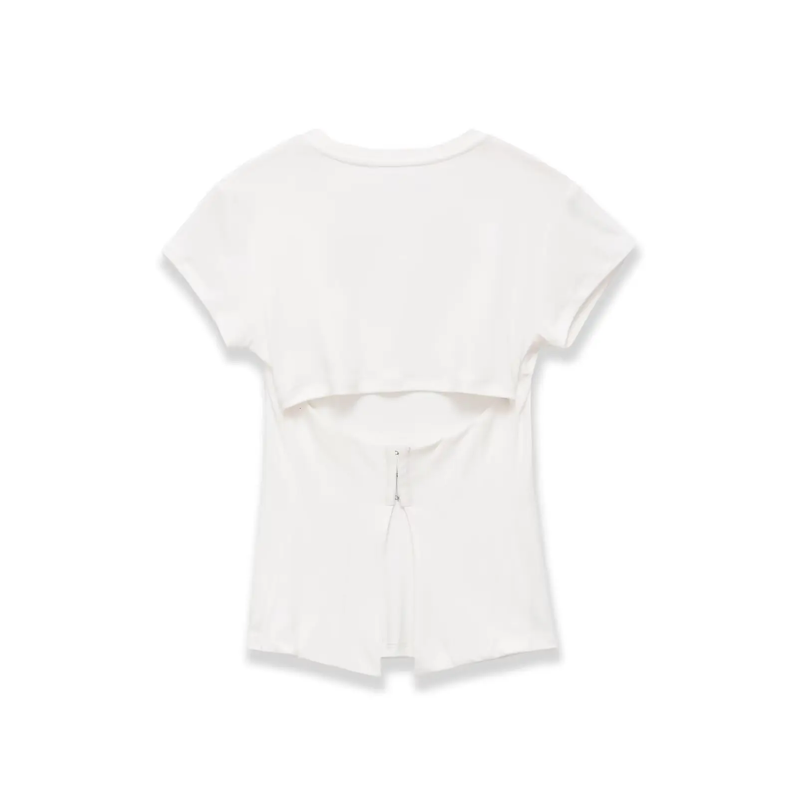 

WOMEN 2026 Summer New Fashion cropped skirt knitted top Retro Short Sleeve Backless All-match Casual Female Pullovers Chic Tops