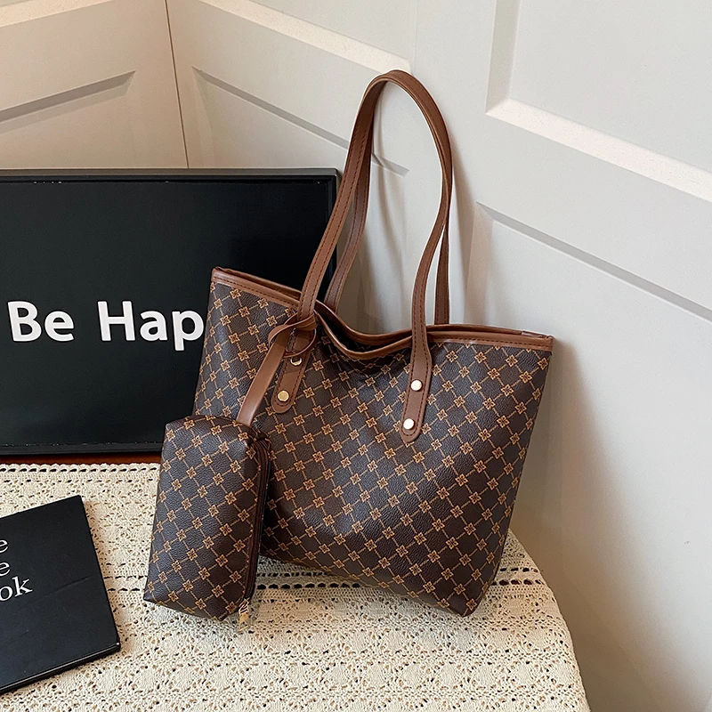 

Trendy Large Capaci Casual Women's oulder Bag Commuter Tote Underarm Bag Faionable Polyester Zipper Closure