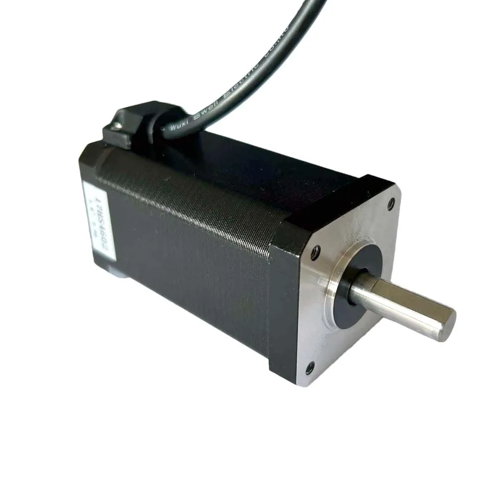 Motor paso a paso Nema17 80mm 2.8A 0.92N.M 8mm eje alto par 4 cables 1,8 °   Motor paso a paso Nema 17 de fresadora CNC híbrida 17HS