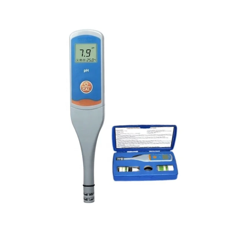Simple Operation Pocket pH Detector With Replaceable Slim pH Electrode Micro Volume Tube School Use Plant Grow Usage pH Tester