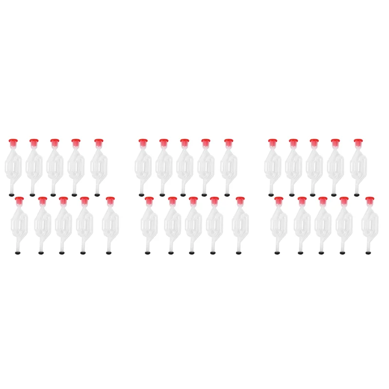 

YWDZ-30 шт., обратный клапан для брожения вина, пива, водяное уплотнение, воздушный шлюз, домашний выпускной клапан для виноделирования, ферментер, инструменты для дрожжей, домашнего пивоварения