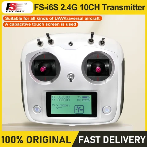 FLYSKY FS-I6S I6S 2.4G 10CH AFHDS 2A Centering Throttle Transmitter IA6B  IA10B Receiver for RC Airplane FPV Racing Drones