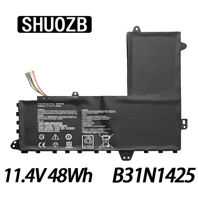 

SHUOZB B31N1425 Аккумулятор для ноутбука ASUS Eeebook E402MA E402M E402S WX0018H WX0001H WX0002T 0B200-01400100 11,4 V 48WH 4110mAh