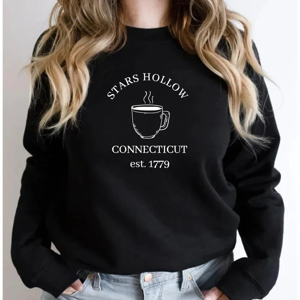 Stars Hollow Sweatshirt Gilmore Girl Merch Luke\'s Diner Sweatshirt Women Graphic Hoodies Long Sleeve Pullover Streetwear Hoodie