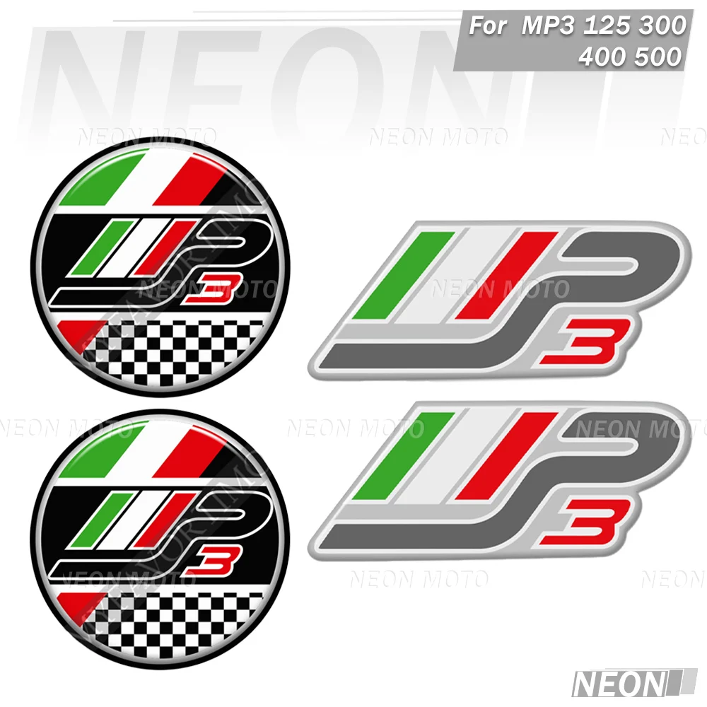

Для PIAGGIO MP3 125 300 400 500 мото скутер эмблемы значок 3 наклейки на мотоцикл uel Tank защитные наклейки ﻿
