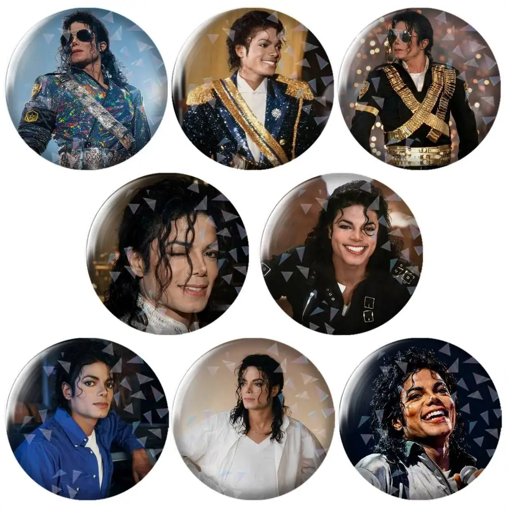 Superstar-r Michael Jackson Brooch Metal Decorative Brooch Pins for Backpack Clothes Jacket Accessories,Souvenir.
