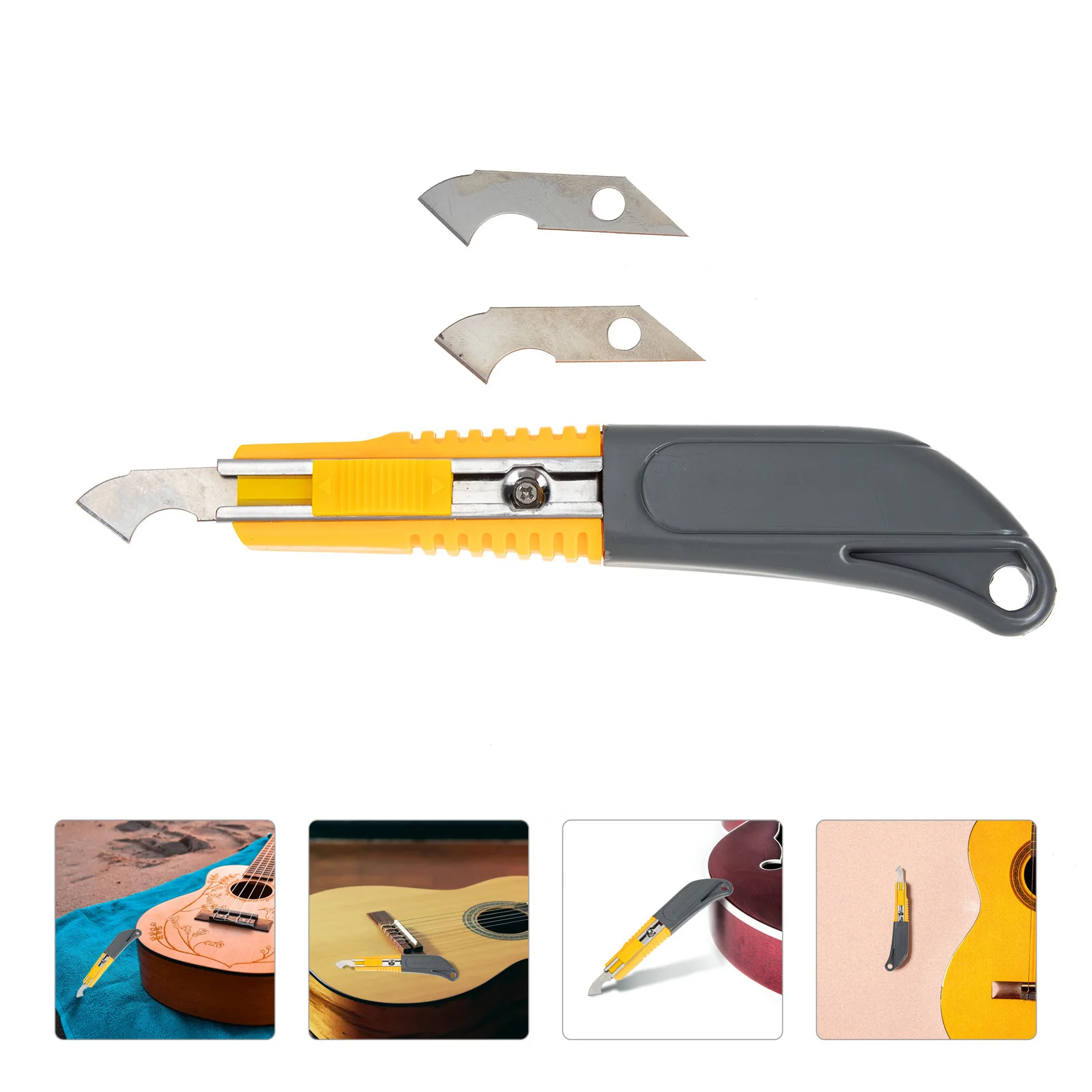 

2pcs Portable Fret Slot Cleaning Cutter Metal Guitar Groove Tool Ukulele Bass Mandolin Wire Clean Utility Durable Lightweight