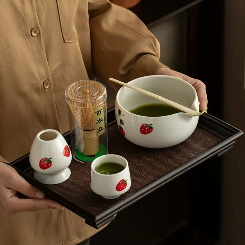 

Japanese Style Matcha Blender Set Bamboo Tea Brush Teaspoon Tea Bowl Matcha Tool Whisk Tea Making Ceremony Accessory 2025 New