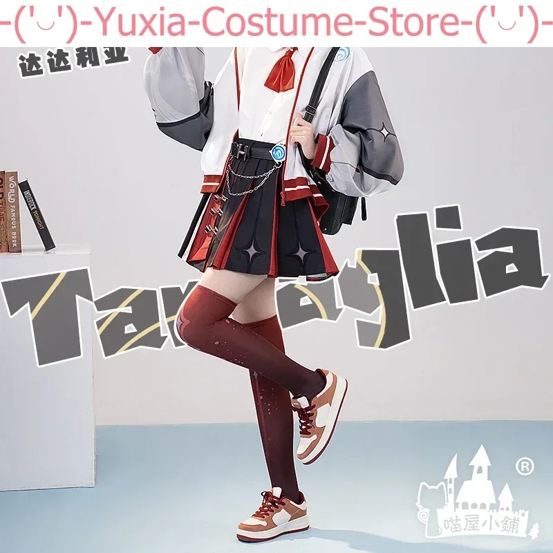 Anime! Genshin Impact Tartaglia Zhongli Game Suit Daily Wear Lovely JK Uniform Cosplay Costume Halloween Party Outfit