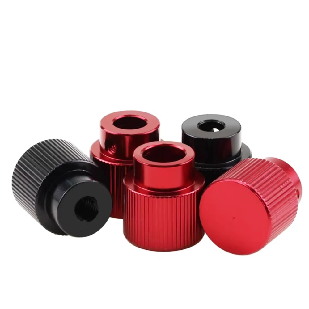 Without Teeth Knurled Hand Wheel Thumb Screw Nut ID3.05/4.05/5.05 -10.1mm Aluminum Alloy With Side Hole Thread Hand Tighten Nuts