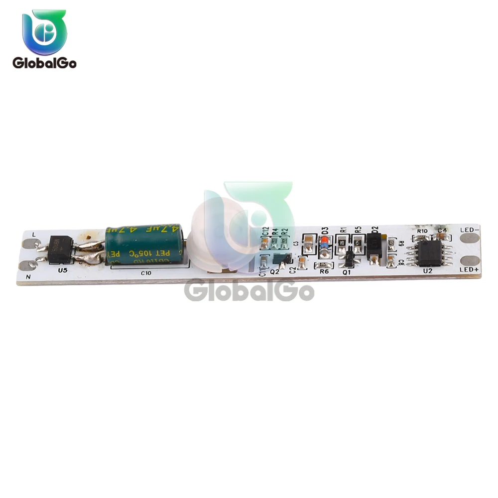 DC110V-280V saklar Sensor gerak PIR tegangan tinggi, saklar pengontrol detektor Sensor tubuh induksi inframerah IR
