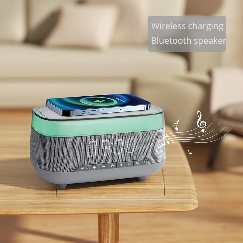 

2023 New Wireless Bluetooth Speaker Wireless Charging Speaker Mobile Portable Loudspeaker Box