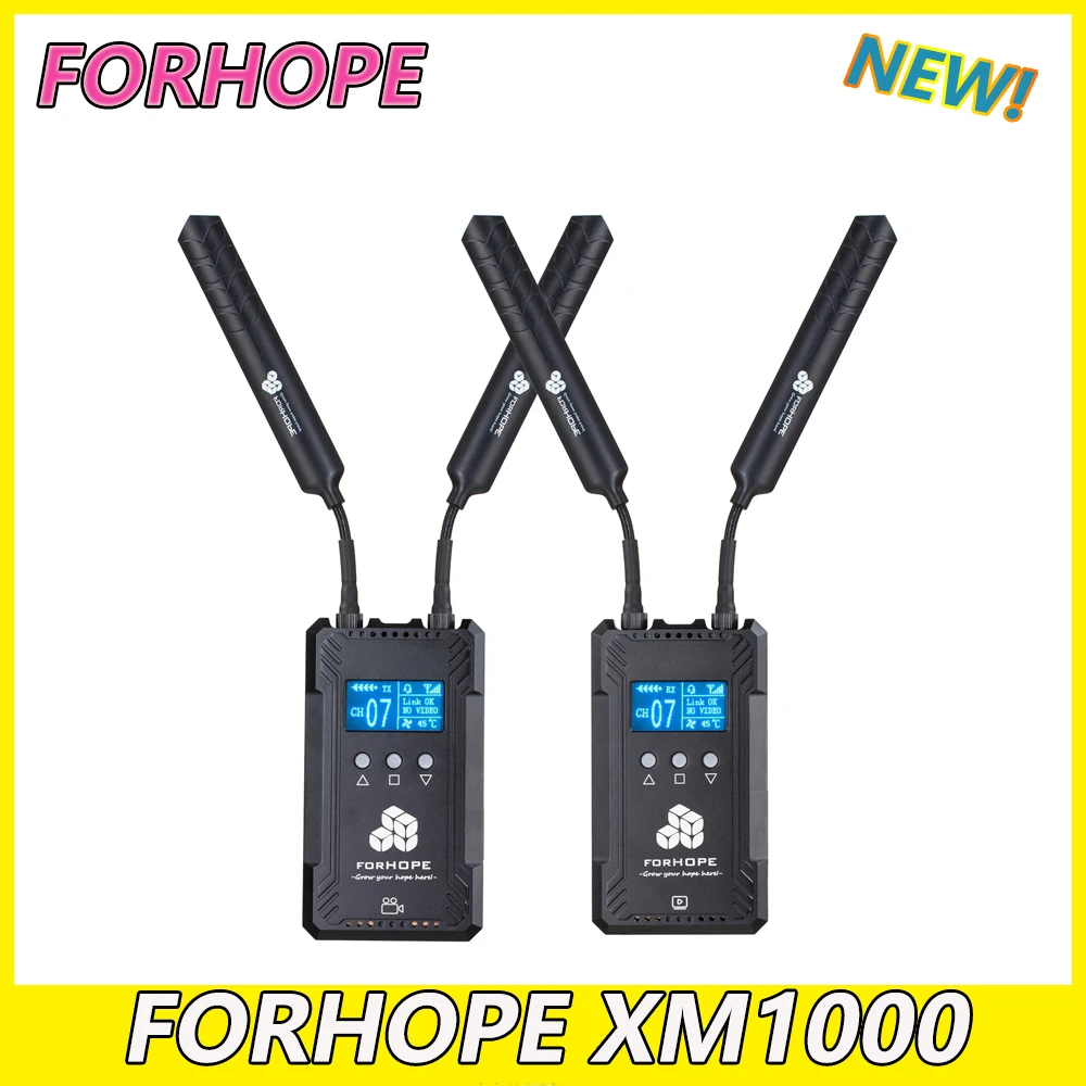 

FORHOPE XM1000 HDMI-compatible 300m Low Latency Live Streaming HD Wireless VideoGraphical Transmission