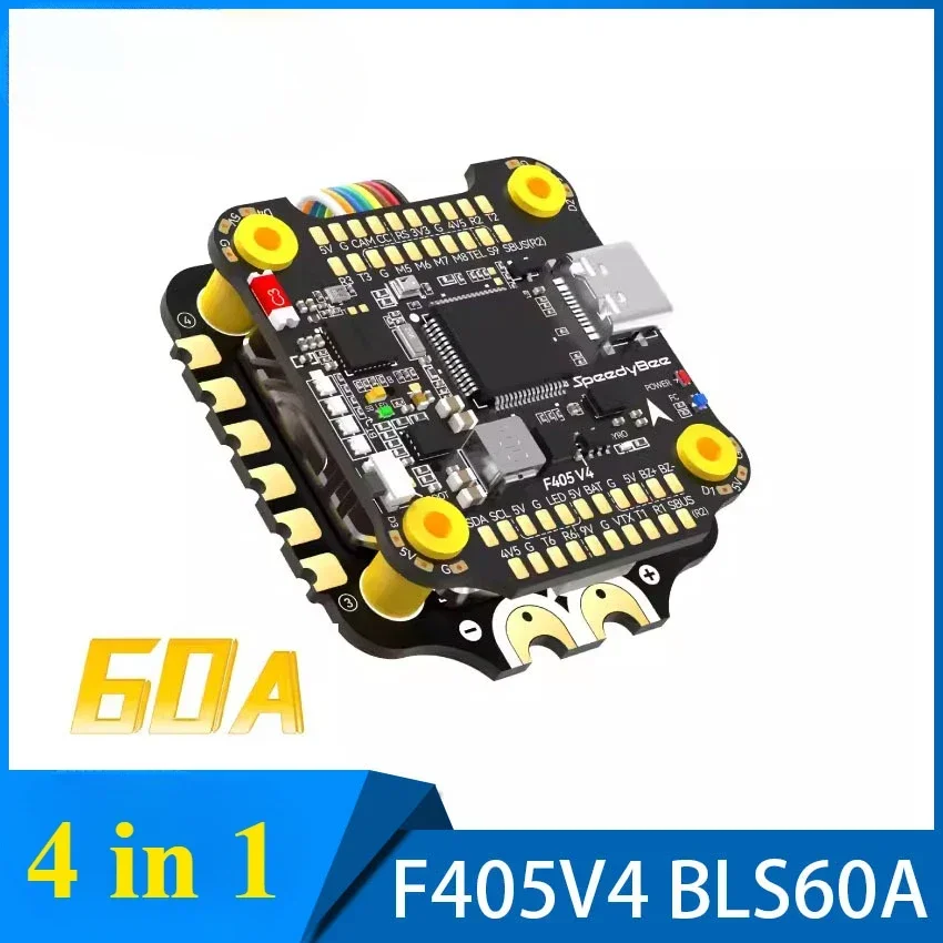 Speedybee F405 V4 Stack BLS 55A/60A 4-in-1 ESC & FC 30x30 RC iNAV Betaflight بلوتوث 3-6S FPV 5-8 بوصة إطار أجزاء الطائرة بدون طيار