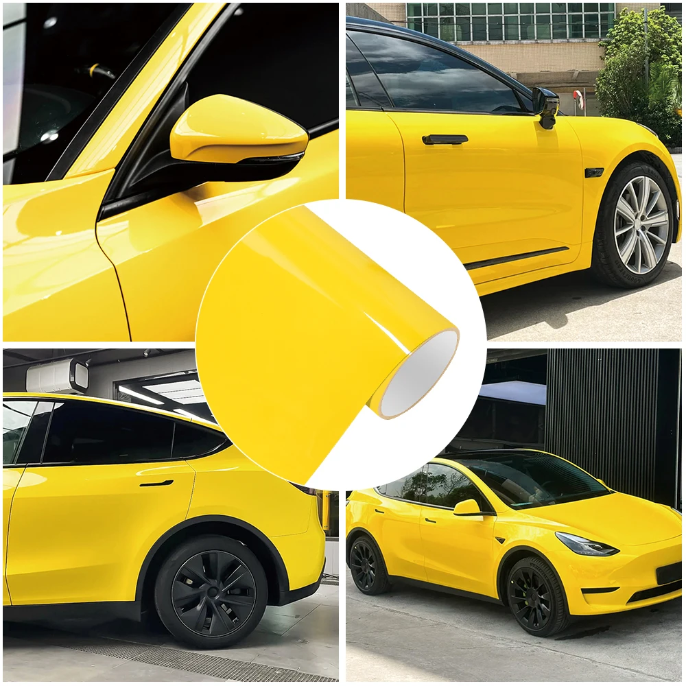 

Кристально-желтый цвет, автомобильная пленка, виниловая пленка, устойчивая к царапинам, прочный, полностью частичный корпус, модифицированный чехол для автомобиля, мотоцикла