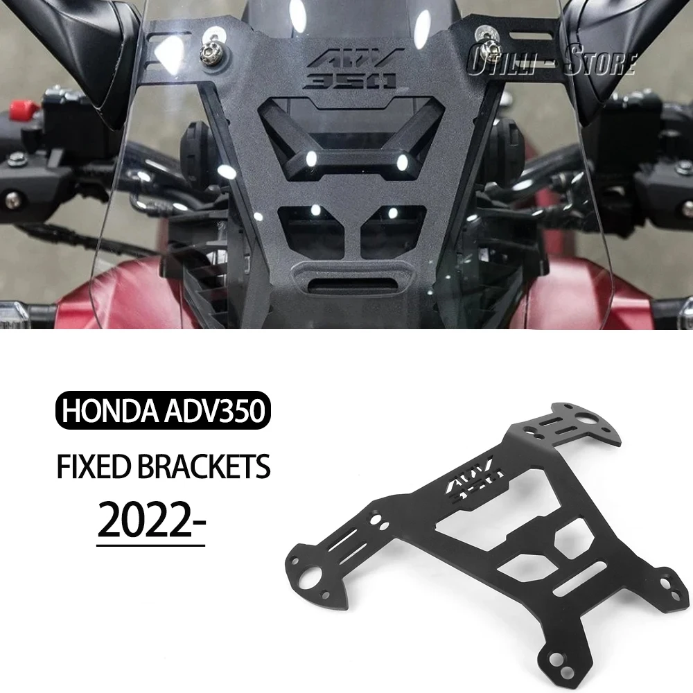 

Подходит для HONDA ADV350 ADV 350 2022 2023 2024, комплект кронштейнов для боковых зеркал мотоцикла, держатель зеркал заднего вида на лобовое стекло ADV-350