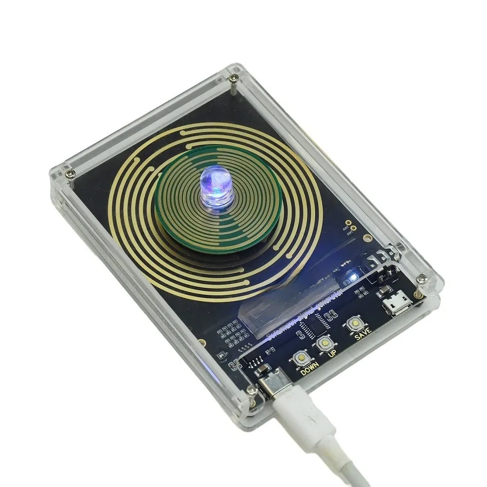 For Schumann Wave Generator 0.01Hz-9999Hz Adjustable Portable Signal Device with Type C Interface and 3.5mm Audio Port