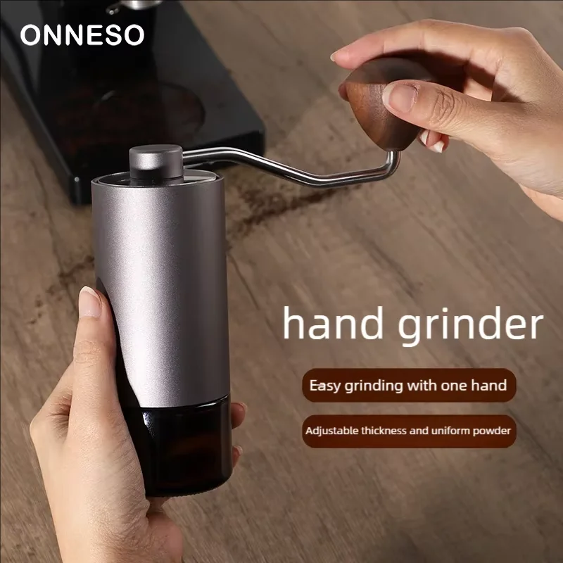 High Quality Manual Coffee Grinder Hand Coffee Mill 420 Stainless Steel Grinding Core Adjustable Portable Coffee Grinding Tools