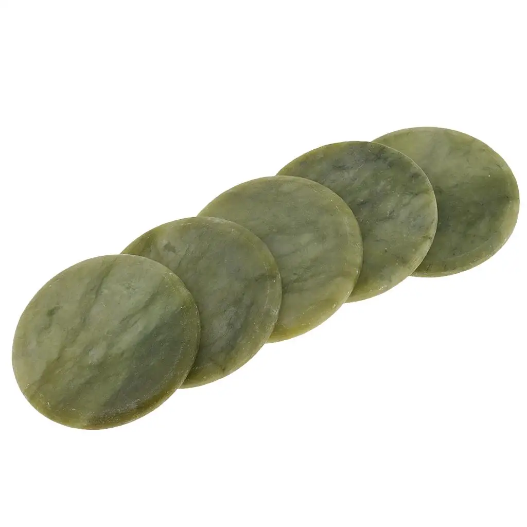 5 Pieces Jade Stone Glue Stand Pallet for Eyelash Extension Lash Application