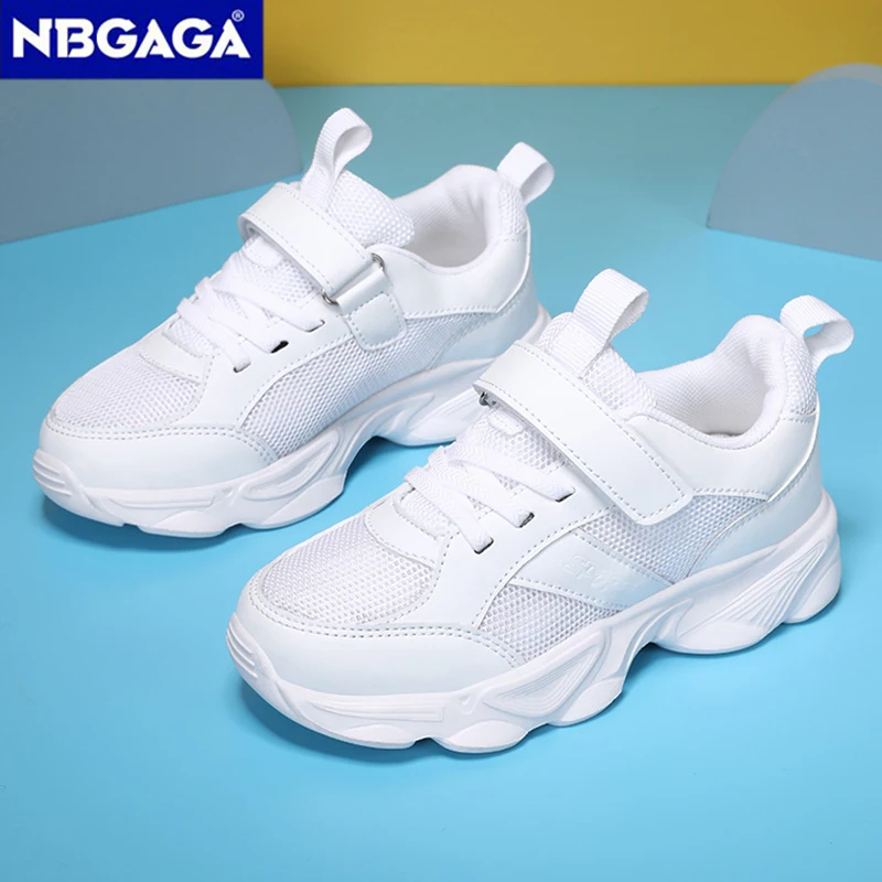 Children's Fashion Sports Shoes Breathable Student Black School Walking Shoes Anti-skid Boys& Girls Casual Running Sneaker