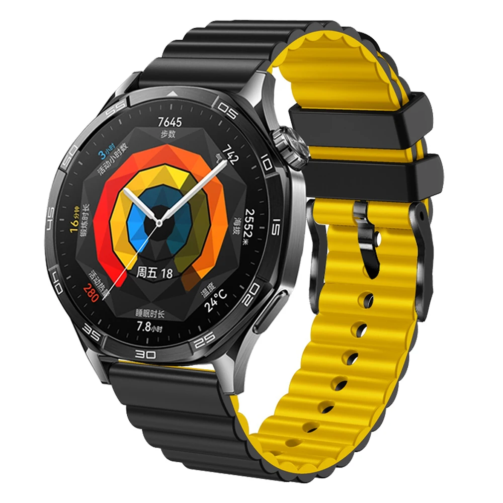 22mm Strap For Huawei Watch GT5 GT4 GT3 GT2 46mm Silicone Band for huawei watch GT 5/4/3/2 Pro 46mm Replacement Bracelet Correa