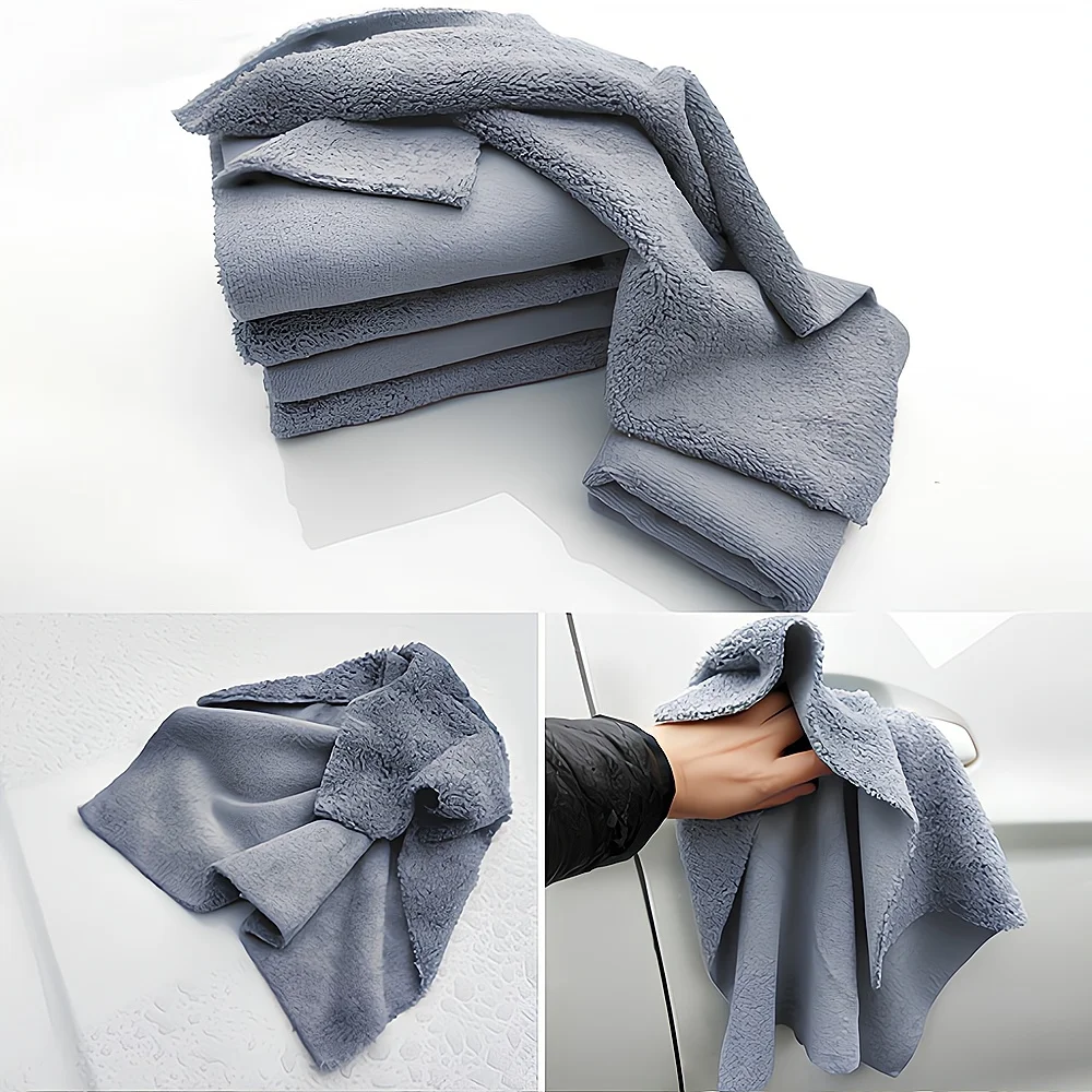 1pcs Cleaning Tool Thickened Microfiber Household Car Wash Towel Gentle Clean Cut Edge Washing Absorption High Low Cloth Product