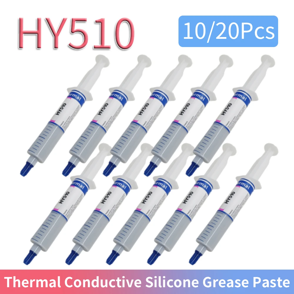 

10/20Pcs HY510 Thermal Conductive Silicone Grease Paste for GPU CPU Chipset Cooling