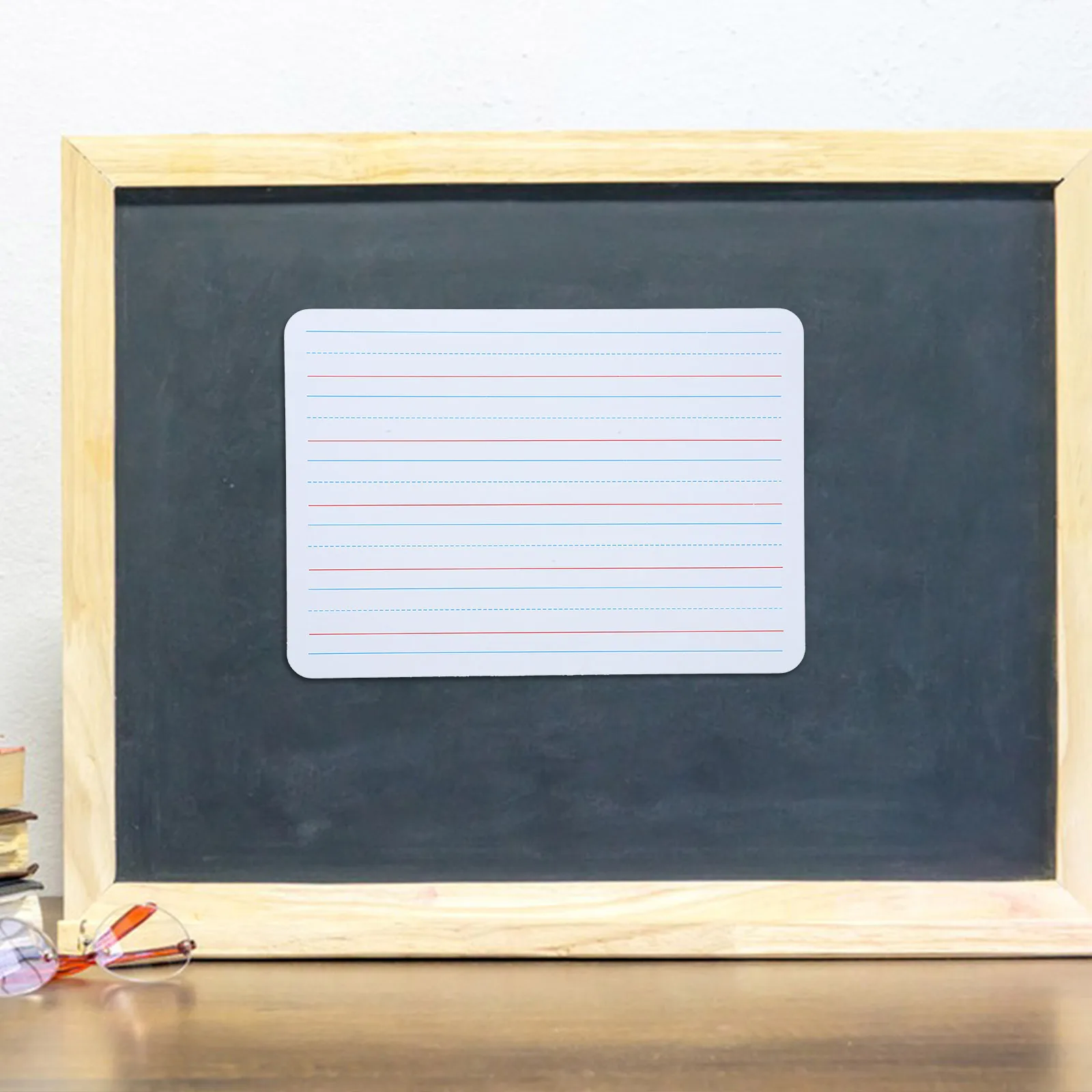 

White Board Dry Erase Writing Board 60x12cm Reusable Sentence Strips Word Cards Material Magnetic Portable for Office