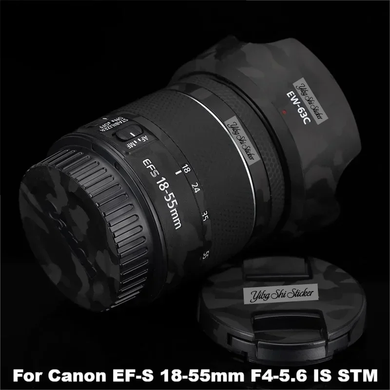 

EF-S 18-55 Decal Skin Vinyl Wrap Film Mirrorless Lens Body Protective Sticker Coat For Canon EF-S 18-55mm F4-5.6 IS STM
