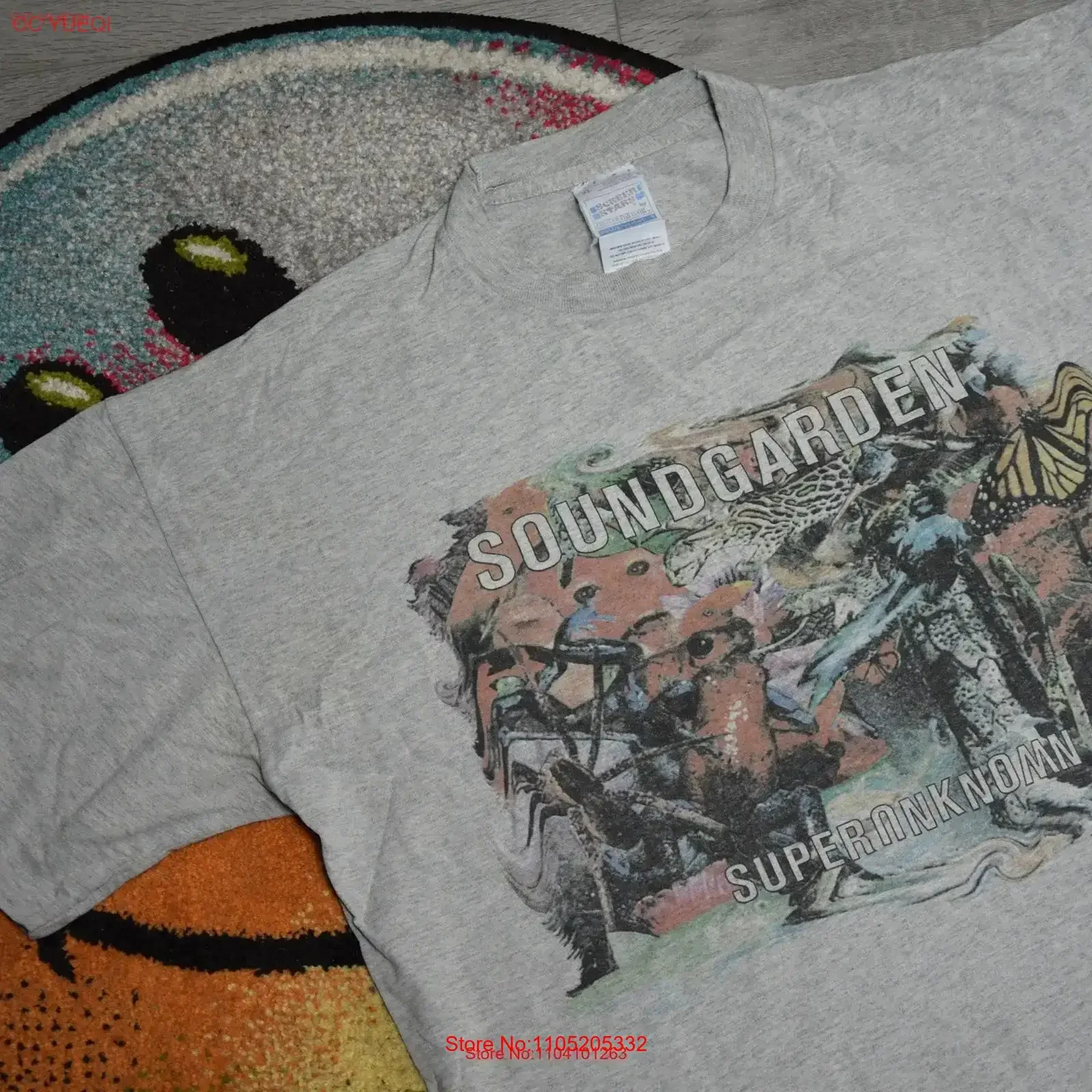 

Винтажная рубашка Soundgarden 90-х годов, размер X, большая серая гранж-группа vtg, промо-футболка Superunknown, размер XL, винтажная стираная, удобная