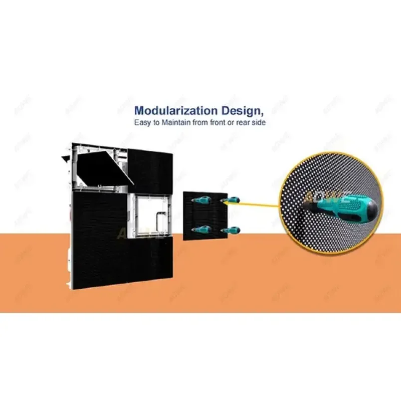 High Quality Outdoor Full Color Video Wall Display ScreenCustom Waterproof LED Display For All Scenarios