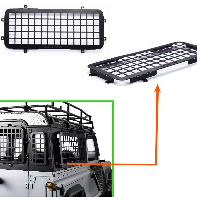 

Metal three-dimensional window net Side window net for 1/12 RC Crawler Car Mangniu mn99s Land Rover Defender D90 upgrade parts