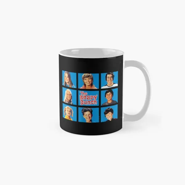 Brady Bunch Framed Classic  Mug Image Cup Drinkware Handle Round Picture Coffee Simple Gifts Design Photo Tea Printed