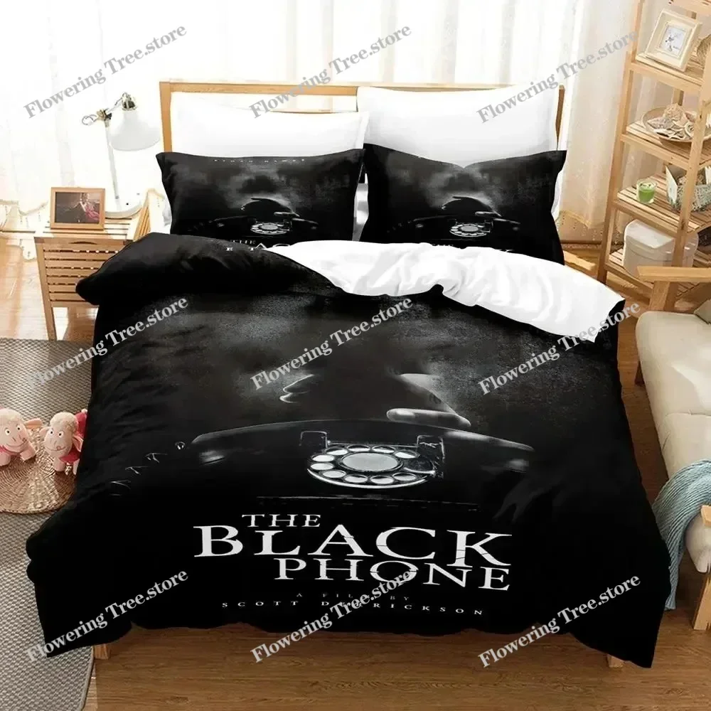 

3D Print Black Phone Bedding Set Duvet Cover Bed Set Quilt Cover Pillowcase Comforter king Queen Size Boys Adult Bedding Set029