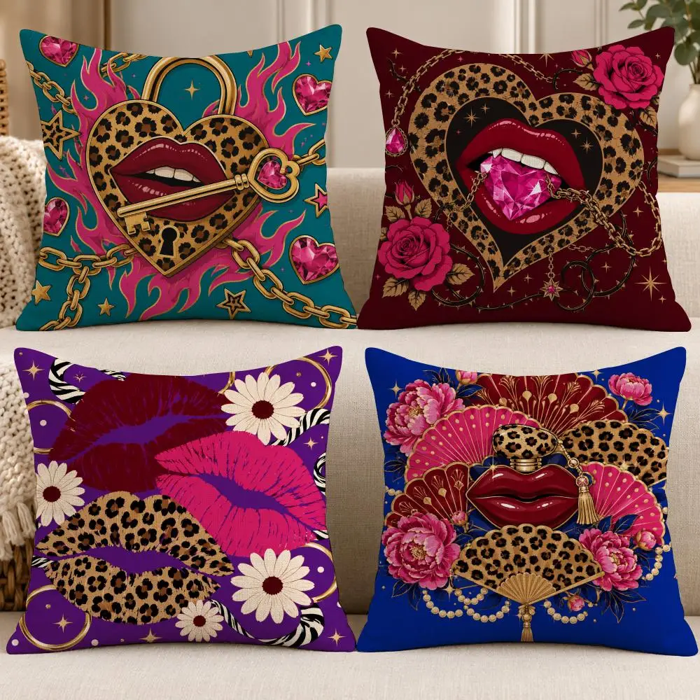 Pattern Boho B-Boho Leopard Evil Eye Floral Cushion Cover Soft Short Cover Washable Sofa Bed Dorm Garden Home Office Chair Decor