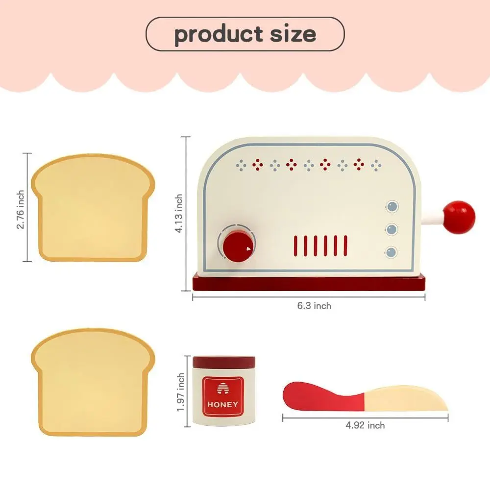 ミニサイズの模擬パンとコーヒーメーカー木製ごっこ遊びプレイハウスおもちゃシミュレーションデザイン親子インタラクティブおもちゃ
