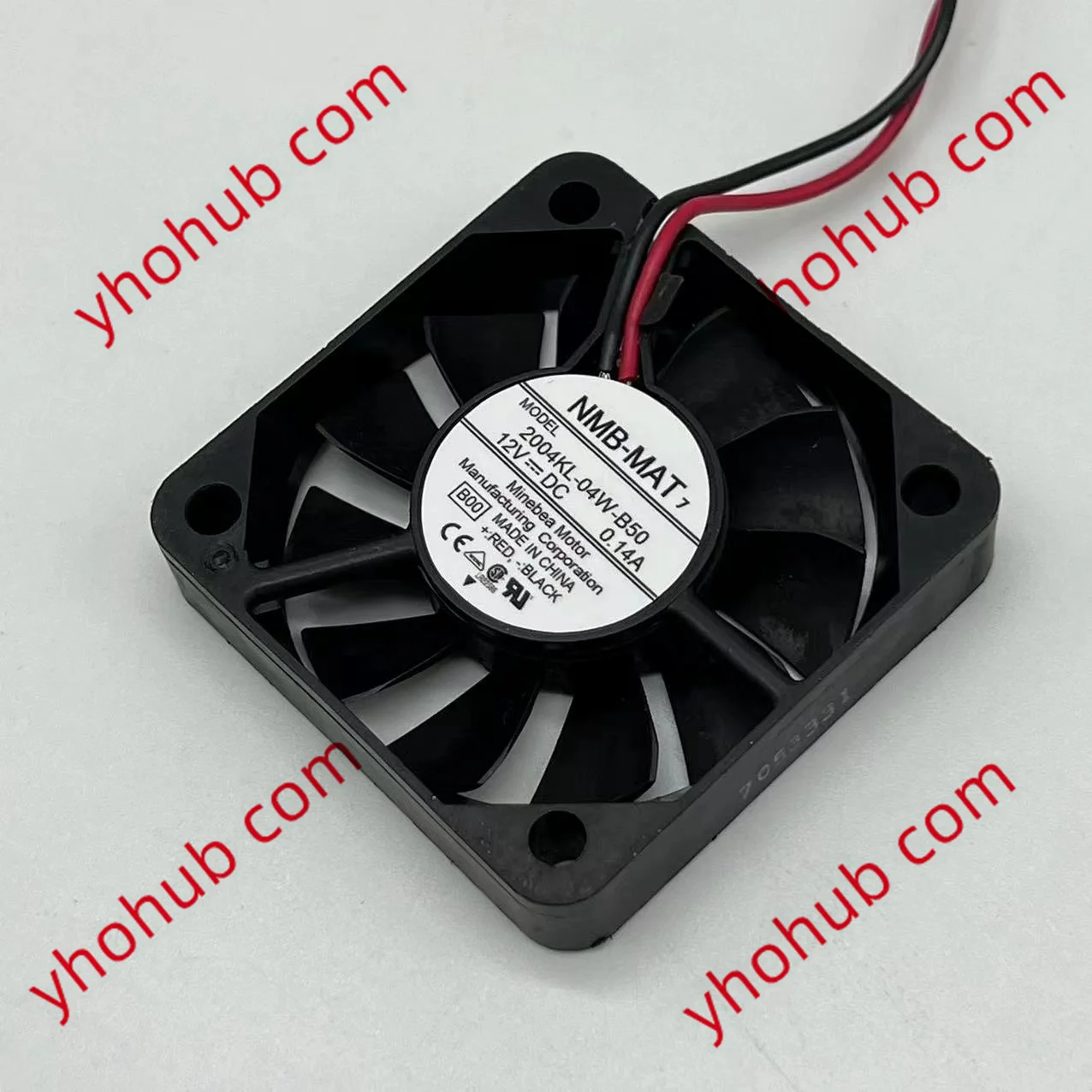 

NMB-MAT 2004KL-04W-B50 B00 Server Cooling Fan DC 12V 0.14A 50x50x10mm 2-Wire