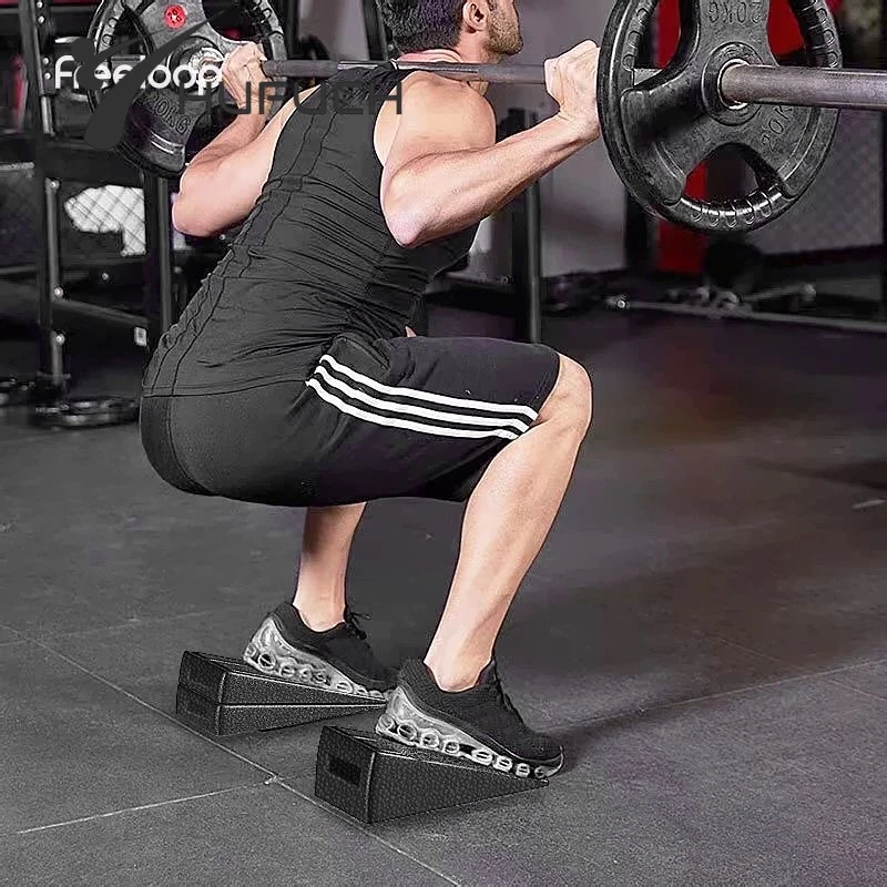 Squat Wedge Block Adjustable Non-Slip Squat Ramp Deadlift Wedge Calf Stretcher Slant Board Strength for Squat and Deadlift