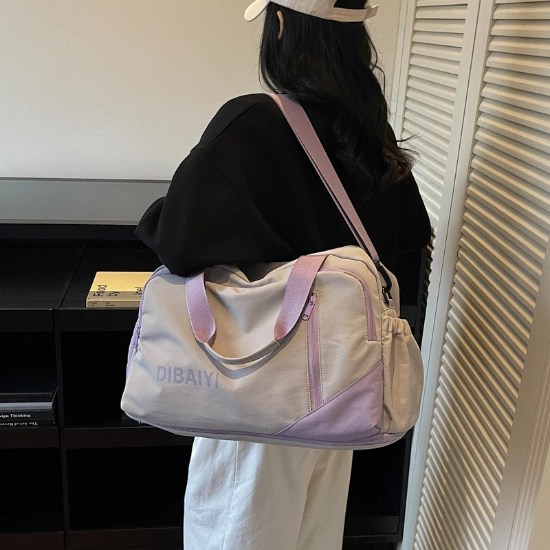 حقيبة سفر ذات سعة كبيرة حقيبة يد للرجال والنساء لرحلة العمل وخفيفة الوزن لتخزين الطلاب حقيبة كروس #2