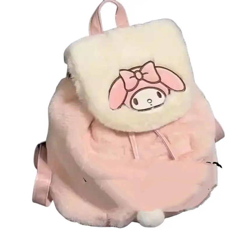 

Sanrio Versatile Backpack Hello Kitty Cute Backpack Fashion Plush Bag Student Schoolbag Girl Large Capacity Campus Backpack Hot