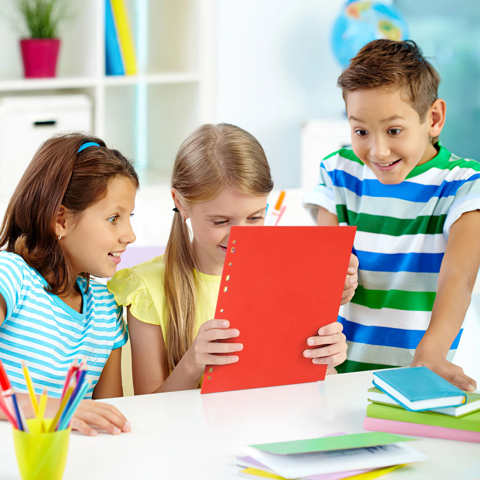 

1 Set A4 Binder Dividers Pvc Notepad Divider Tabs Page Markers For School Office Folder Dividers A4 Loose-Leaf Plastic Binder