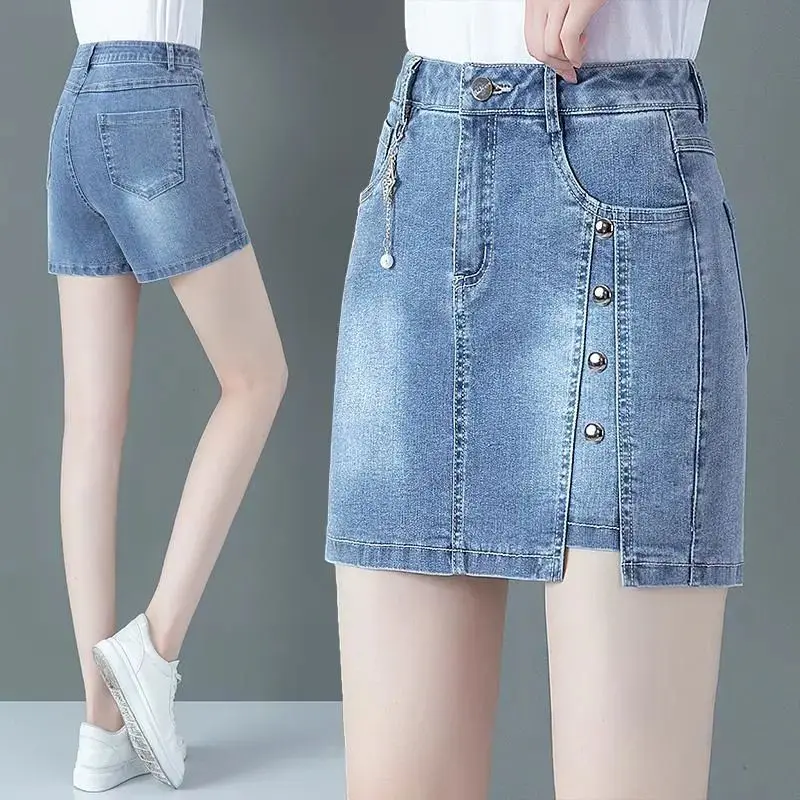 new spring summer Fashion plus size brand female women girls cotton shorts skirts