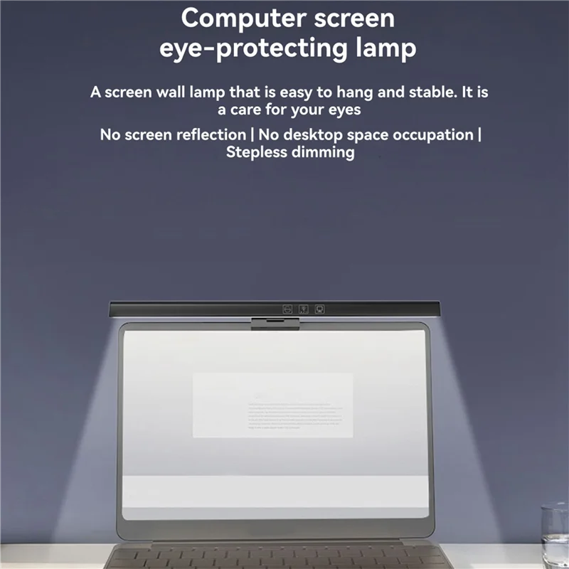 THIVN-LED Desk Lamp Monitor Light Bar PC Computer Dimmable Screen Light 50Cm Office Study Reading Hanging Table Lamp