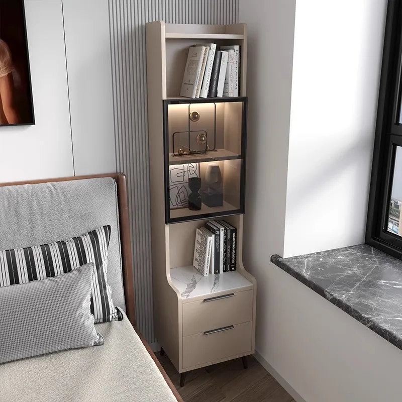 

Bedroom bedside table is light, luxurious and simple. Modern slate cabinet lockers are creative and minimalist.