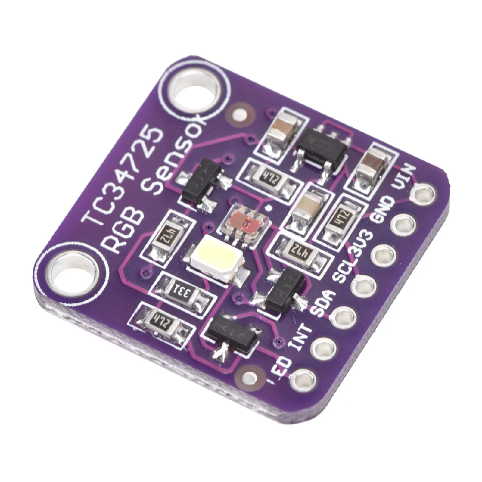 Colour Recognition Module High Sensitivity RGB Color Sensor Backlit Display 3800000:1 Dynamic Range for Industrial Automation