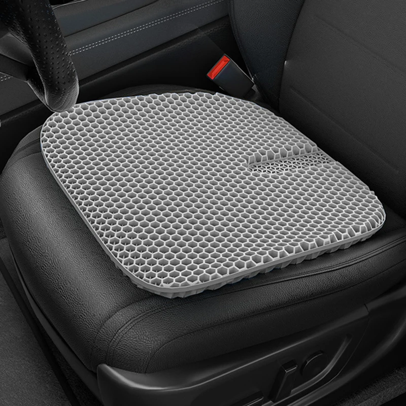 Cojín de asiento de coche de nido de abeja 3D, almohadilla de enfriamiento de Gel fresco transpirable, alfombrilla de tope de panal automática Universal para coche, almohadilla de silla de oficina en casa