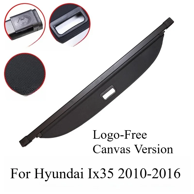 Kofferbak Baffle Gordijn voor Hyundai Ix35 2010-2022 – Tail Box Baffle, Opslag Auto Modificatie Accessoire