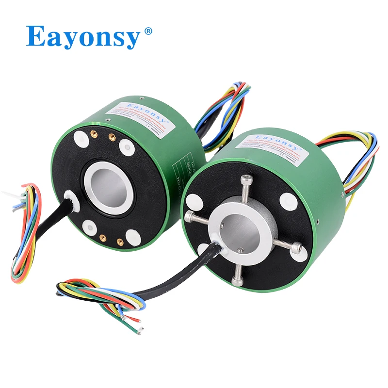 회전 전기 커넥터 12선 10A/2A 스루홀 사이즈 12.7mm 외경 56mm 비표준 맞춤형 슬립 링