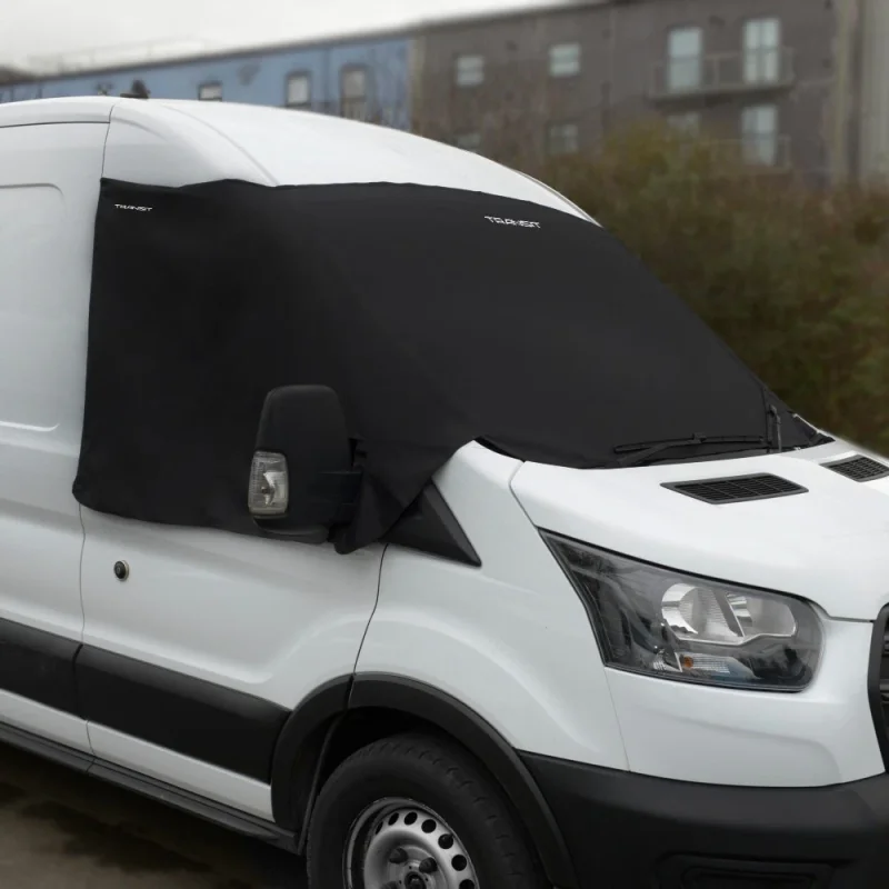 Windschutzscheibenabdeckung für Wohnmobil, Windschutzscheiben-Sonnenschutz, Deluxe-Stickerei für Ford Transit Van Mk8 Mk9 2014-2025, Wohnmobilzubehör